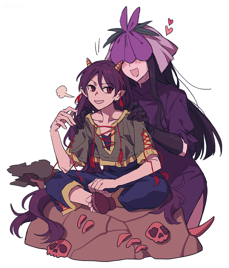 yomotsu hisami and nippaku zanmu (touhou) drawn by re_ghotion