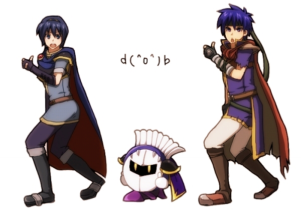 ike, meta knight, and marth (fire emblem and 4 more) drawn by 317_(saina)