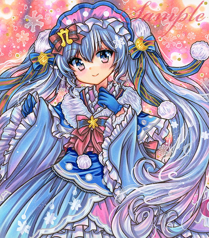 hatsune miku and yuki miku (vocaloid) drawn by rui_(sugar3)
