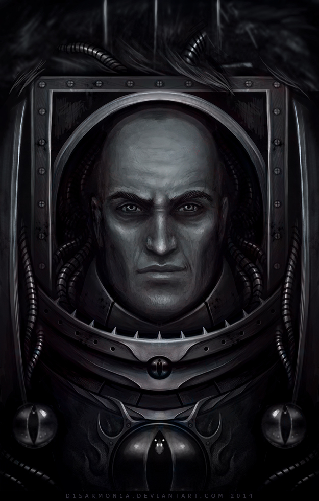horus lupercal (warhammer 40k) drawn by veronica_anrathi