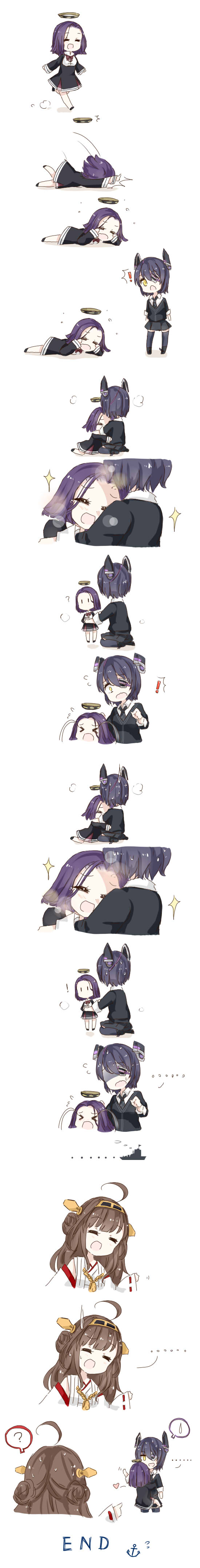kongou, tenryuu, and tatsuta (kantai collection) drawn by kumin_(6939359)