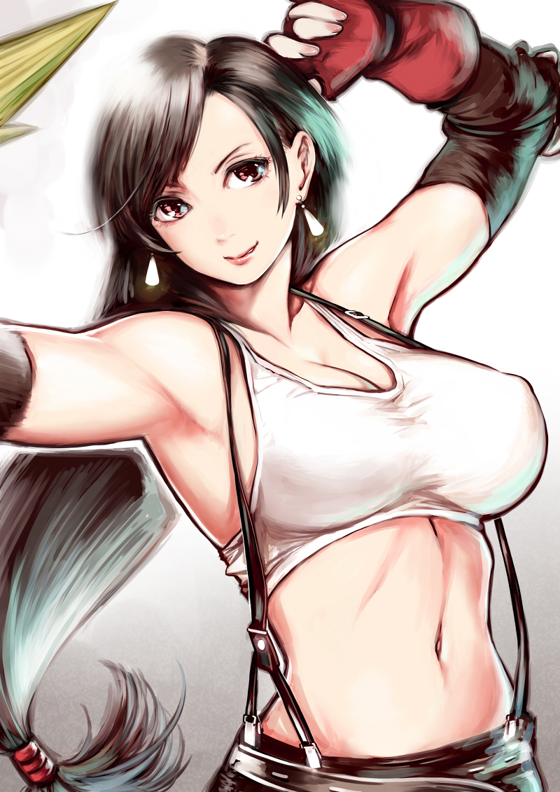 tifa lockhart (final fantasy and 1 more) drawn by twinpoo