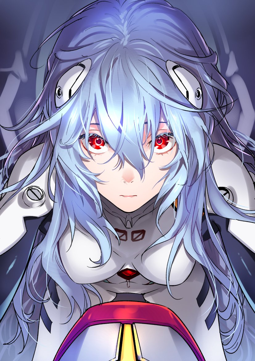 ayanami rei (neon genesis evangelion and 2 more) drawn by saeki_shun