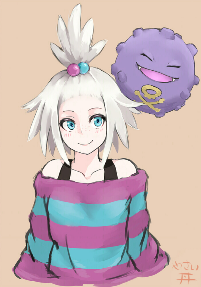 roxie and koffing (pokemon and 1 more) drawn by yasaidon
