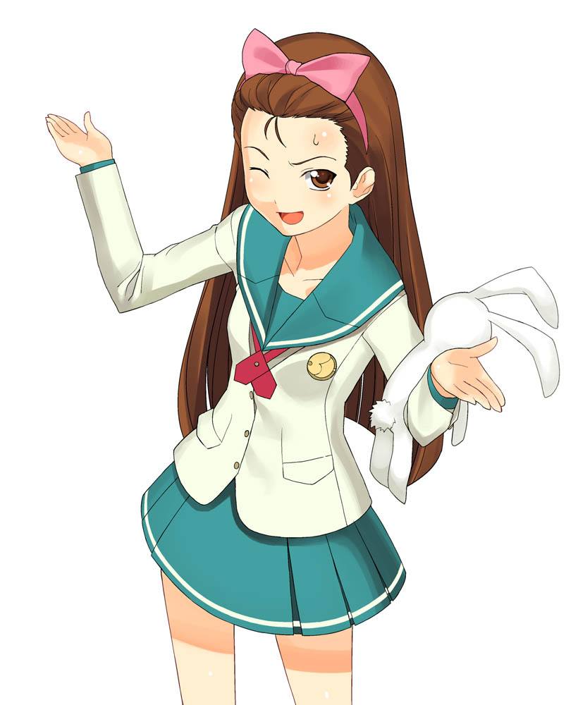 minase iori and usa-chan (idolmaster and 2 more) drawn by a1_(initial-g)