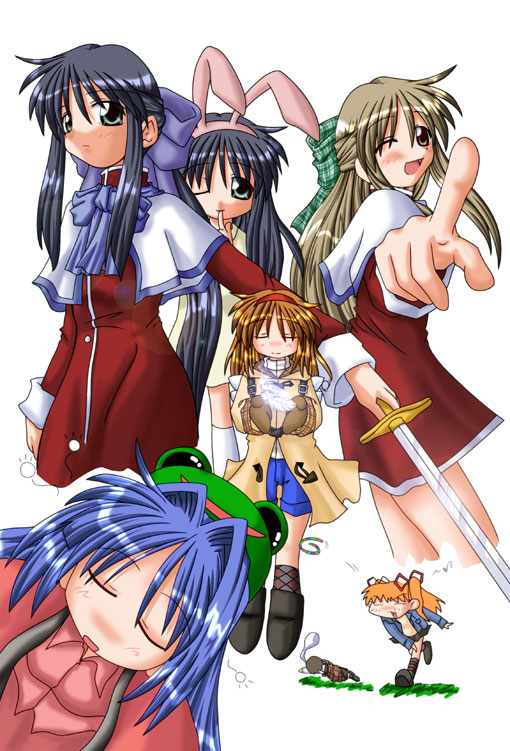 tsukimiya ayu, minase nayuki, sawatari makoto, kawasumi mai, misaka shiori, and 2 more (kanon)
