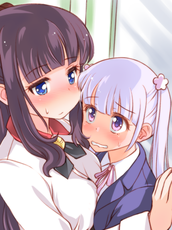 suzukaze aoba and takimoto hifumi (new game!) drawn by galleon-joe