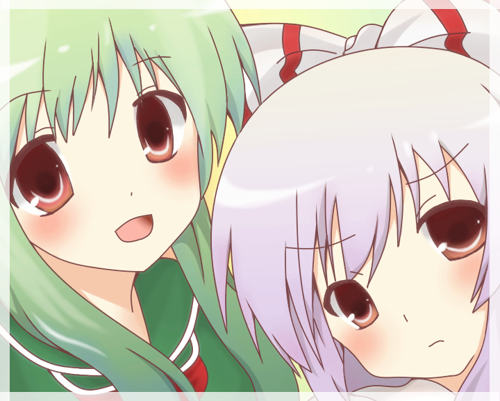 fujiwara no mokou, kamishirasawa keine, and ex-keine (touhou) drawn by takojiru