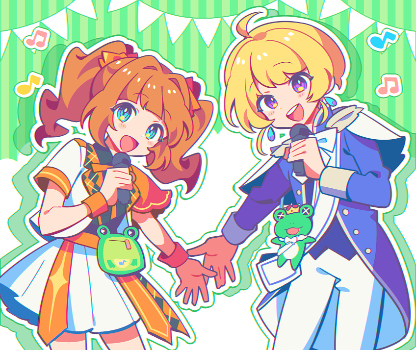 takatsuki yayoi, pierre bichelberger, and kaerre (idolmaster and 1 more) drawn by surigoma_(39_sekai)