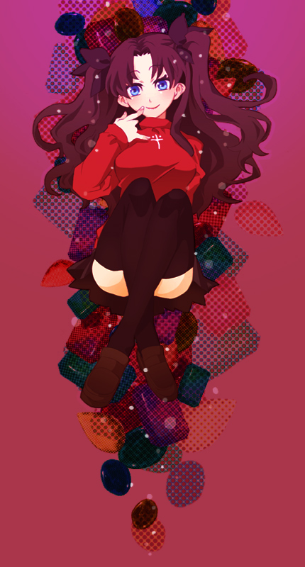 tohsaka rin (fate and 1 more) drawn by mot