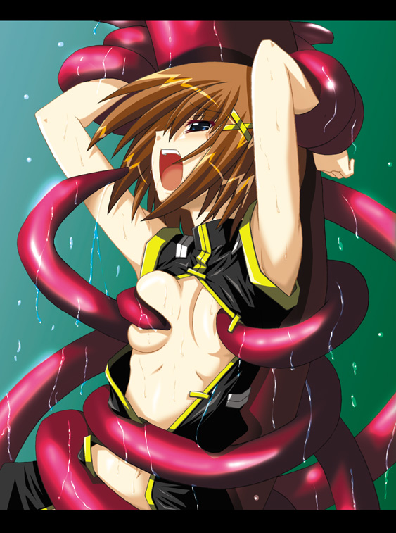 yagami hayate (lyrical nanoha and 1 more) drawn by fumihiro