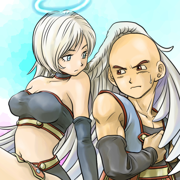 raviel and izayaarl (dragon quest and 1 more) drawn by pekuchin_(pekuchin_3)