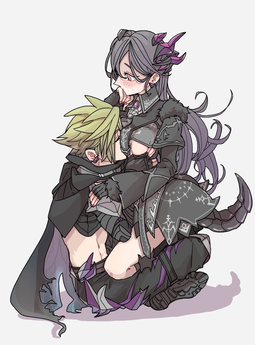 tifa lockhart and cloud strife (final fantasy and 2 more) drawn by oshibainoticket