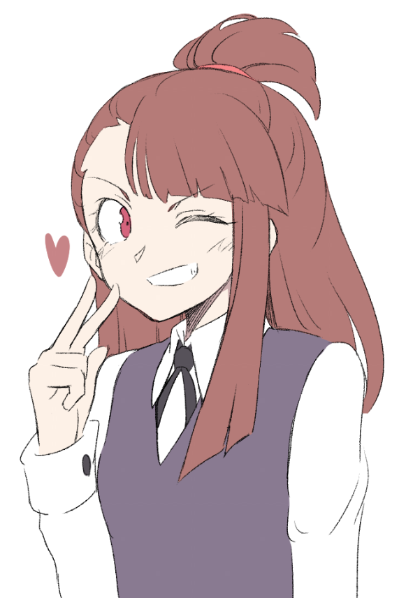kagari atsuko (little witch academia) drawn by orinpachu