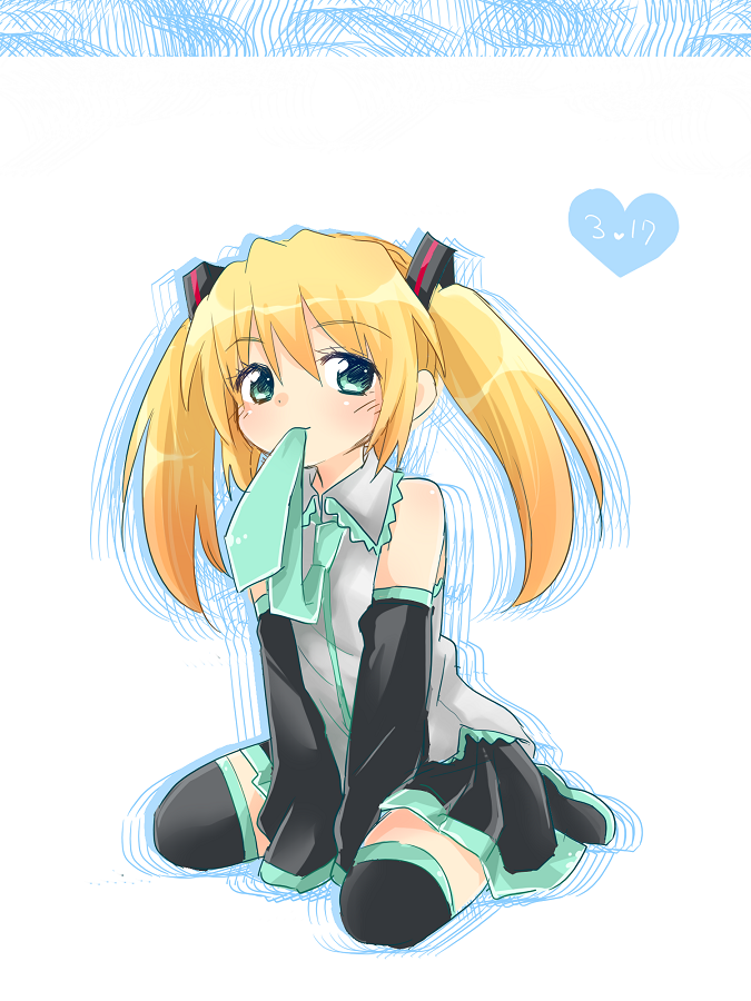 hatsune miku and isurugi miina (vocaloid and 1 more) drawn by mochizuki_yomogi