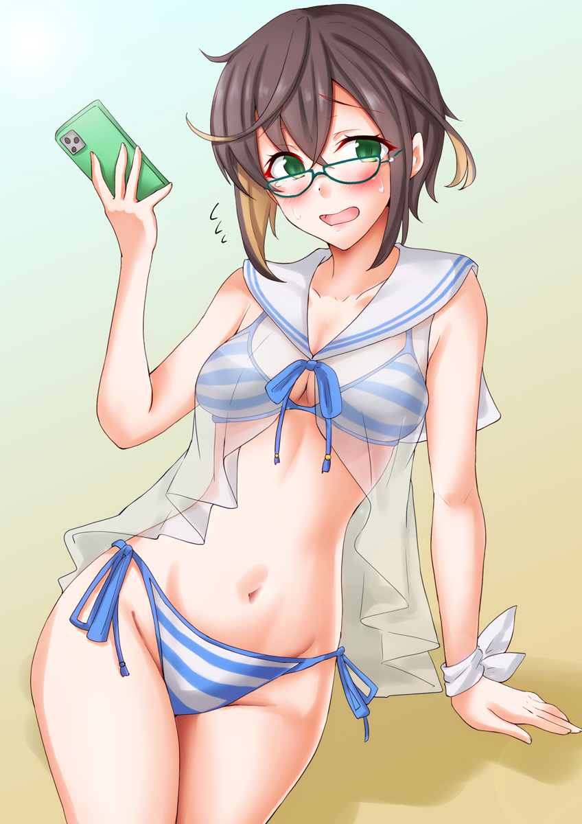 chise and okinami (kantai collection and 1 more) drawn by anti_(untea9)
