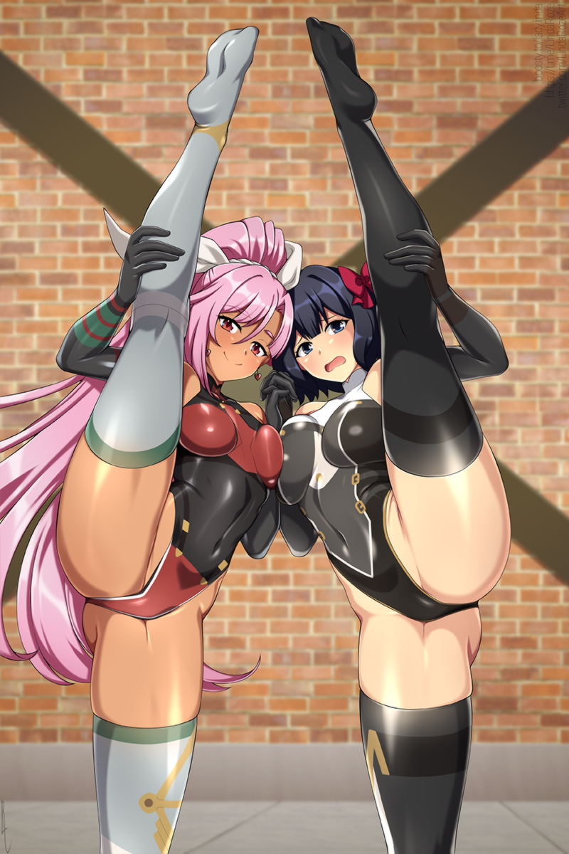 tino shade and liz smart (nageki no bourei wa intaishitai) drawn by lindaroze