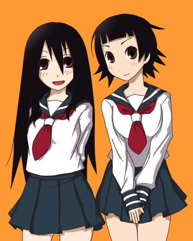 komori kiri and tsunetsuki matoi (sayonara zetsubou sensei) drawn by kusugi_tai