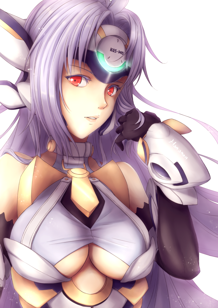 kos-mos and kos-mos ver. 4 (xenosaga and 1 more) drawn by hananon