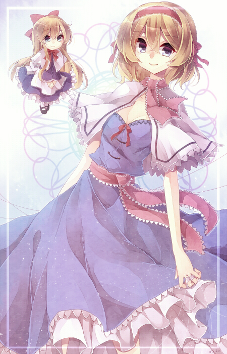 alice margatroid and shanghai doll (touhou) drawn by miiko_(somnolent)