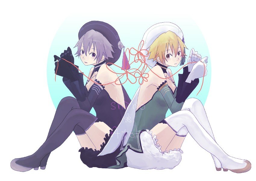 atoli and shino (.hack// and 1 more) drawn by shiba_(kotugaku)