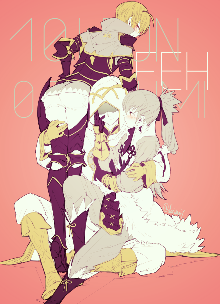 kiran, takumi, leo, and male kiran (fire emblem and 2 more) drawn by miyuki_ruria
