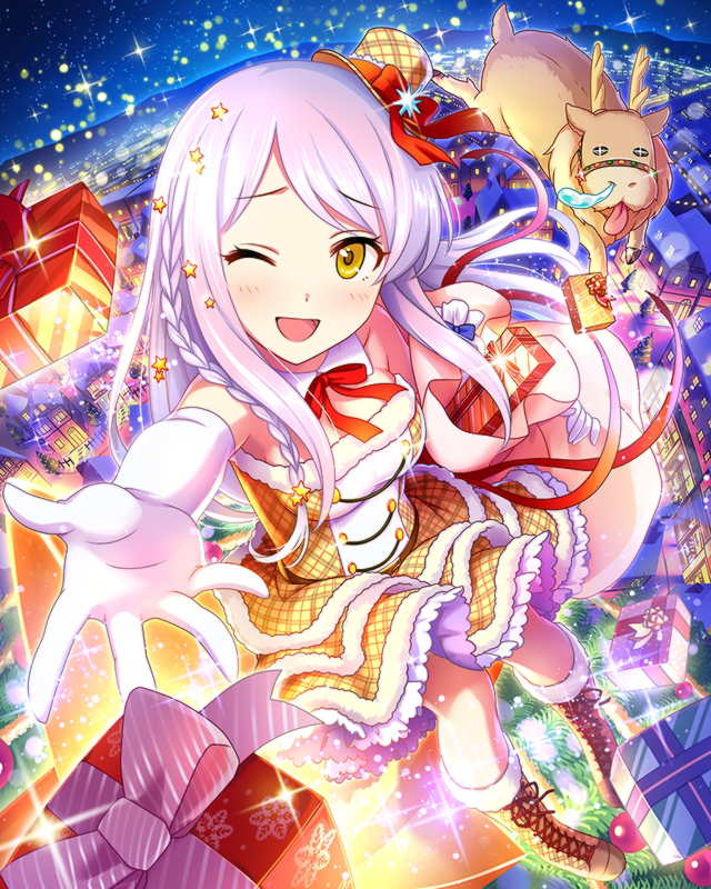 eve santaclaus and blitzen (idolmaster and 1 more)