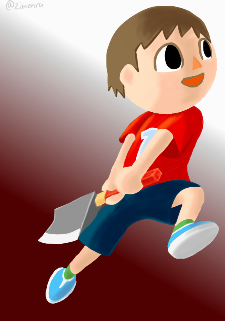 villager (super smash bros. and 1 more) drawn by subagro-don