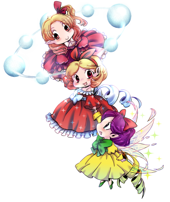 rengeteki, wayousei, and ayana (touhou) drawn by muutzi