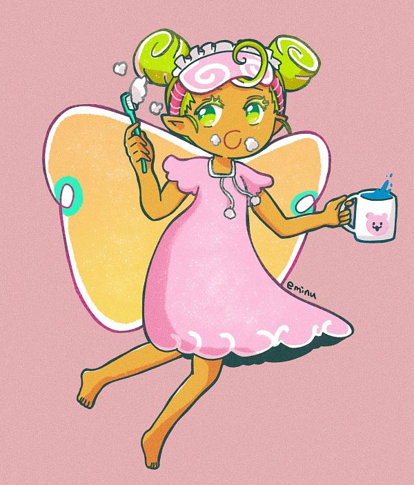 fairy cookie (cookie run and 1 more) drawn by eminu