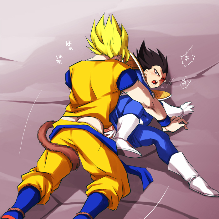 son goku and vegeta (dragon ball and 1 more) drawn by gacharunta