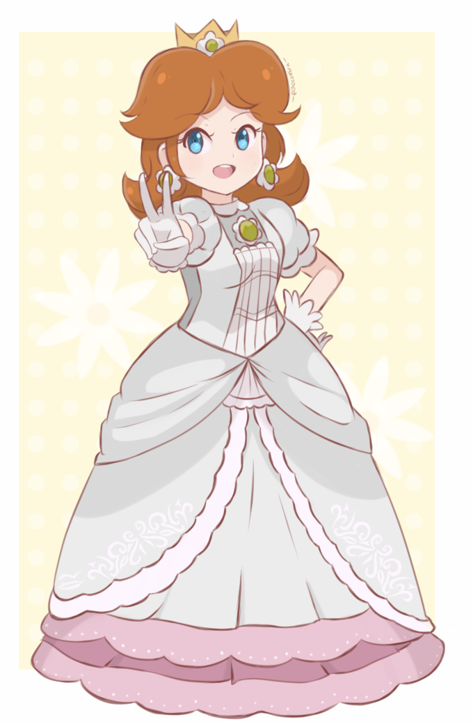 princess daisy (mario and 1 more) drawn by chocomiru