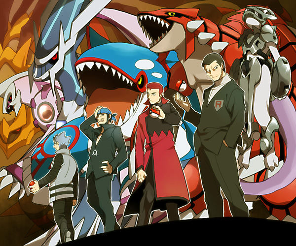 mewtwo, giratina, kyogre, archie, giovanni, and 5 more (pokemon and 2 more) drawn by mee