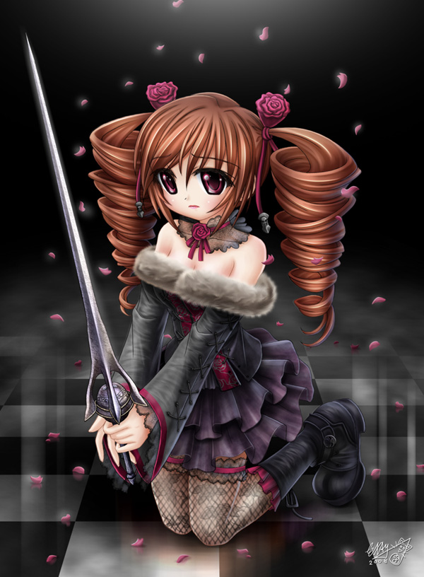 amy sorel (soulcalibur and 1 more) drawn by examheart