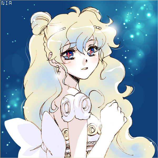 nia teppelin and princess serenity (bishoujo senshi sailor moon and 1 more) drawn by yukimitsuki