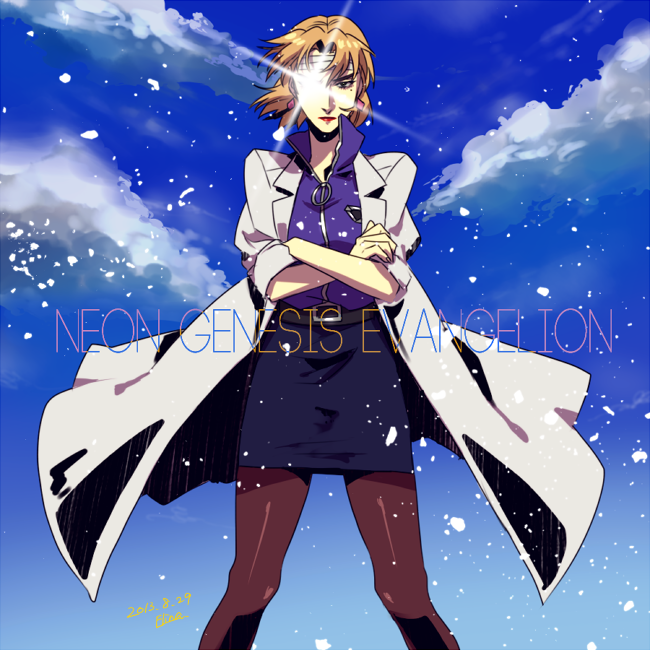 akagi ritsuko (neon genesis evangelion) drawn by elina_kuroe_no_daarin