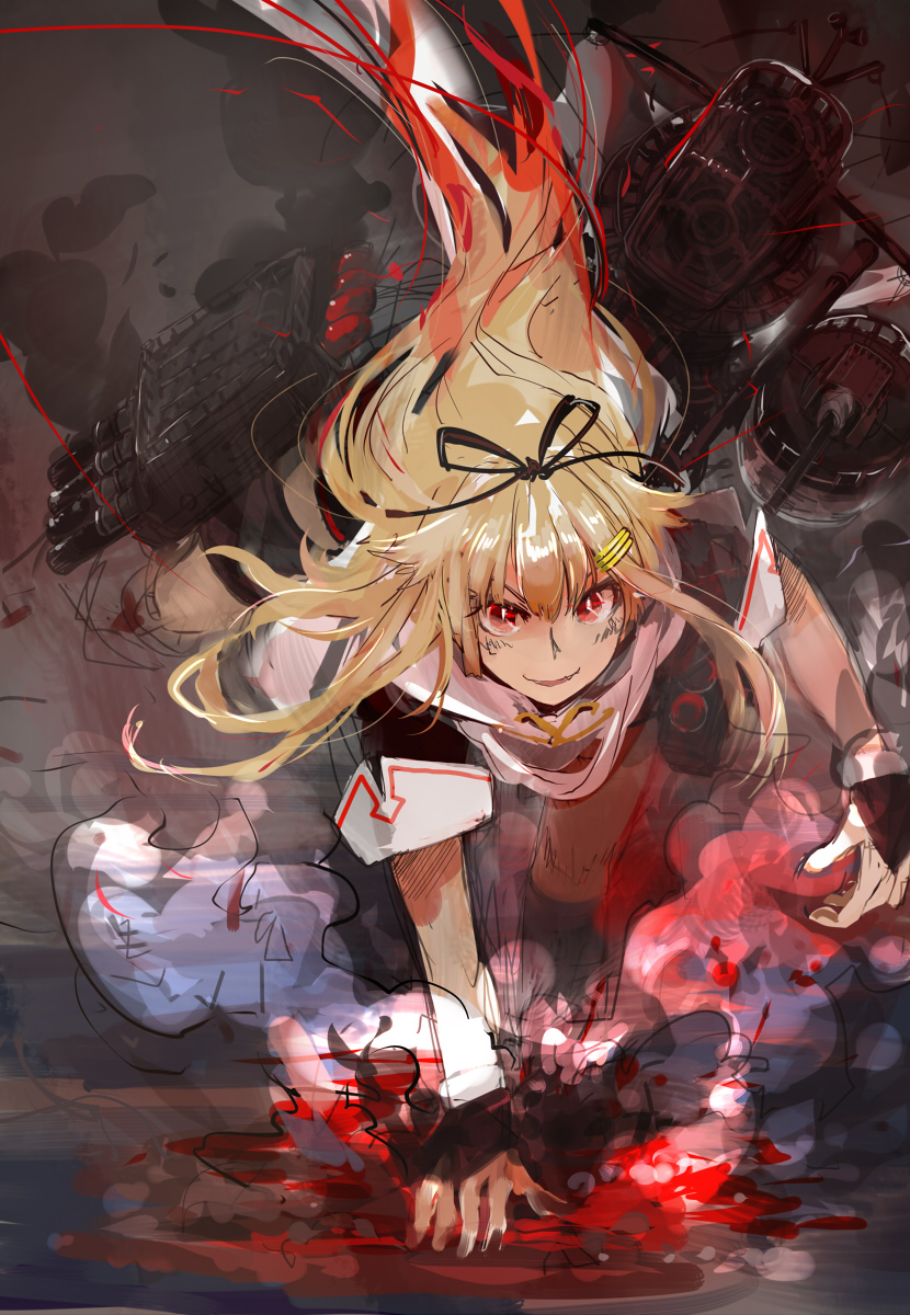 yuudachi and yuudachi kai ni (kantai collection) drawn by custom_(cus-tom)