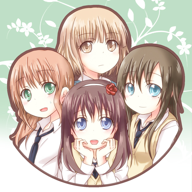 oomuro nadeshiko, miwa ai, yaeno miho, and sonokawa megumi (yuruyuri and 1 more) drawn by tomaden