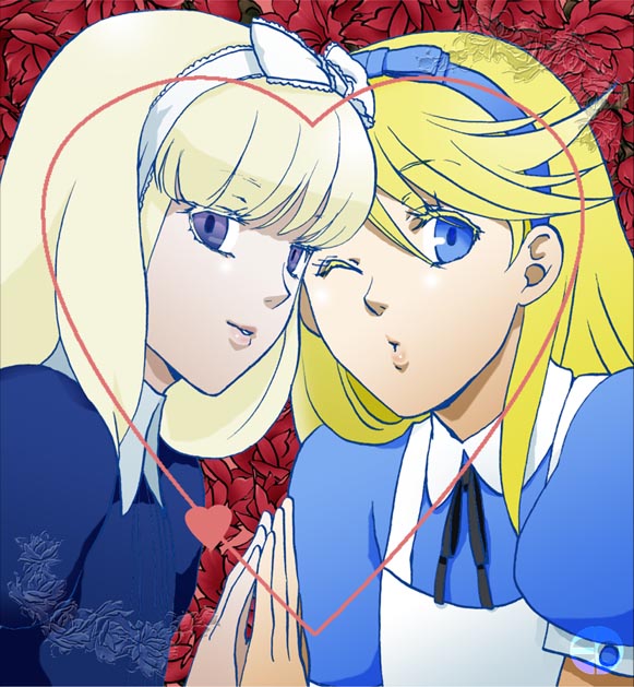 alice and kuma (persona and 4 more) drawn by edojyou