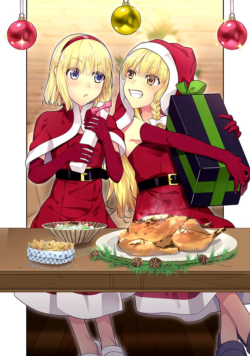 kirisame marisa and alice margatroid (touhou) drawn by akane_hazuki