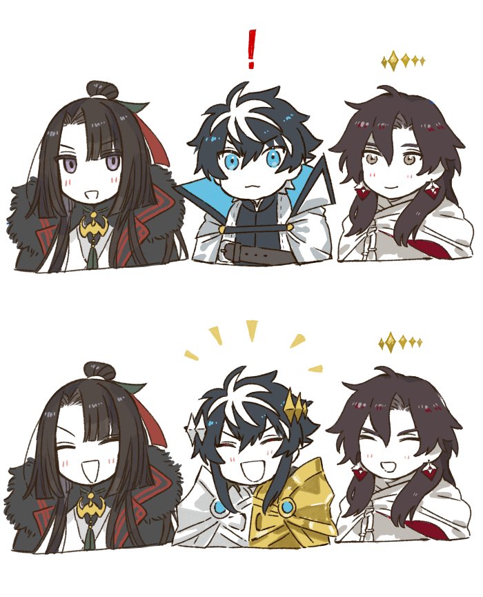 constantine xi, charlemagne, and taigong wang (fate and 1 more) drawn by huzishiro