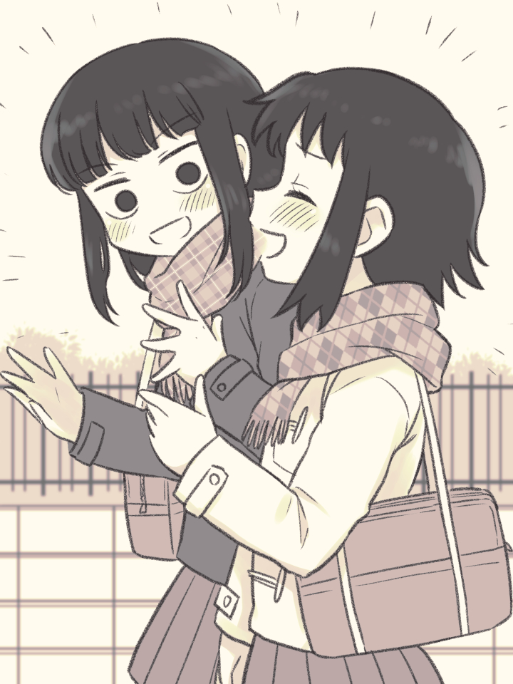 kanbayashi shiori and machida sawako (bernard-jou iwaku.) drawn by meis_(terameisu)