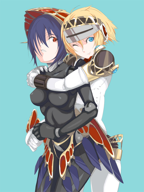 aigis and metis (persona and 2 more) drawn by ghost-q