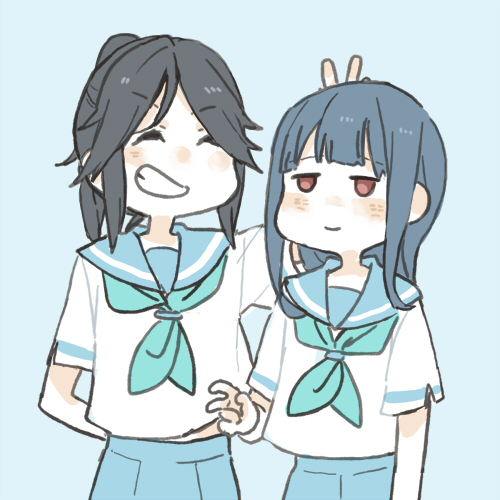 yoroizuka mizore and kasaki nozomi (hibike! euphonium and 1 more) drawn by ree_(re-19)