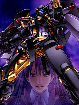 gundam astray gold frame amatsu mina custom and rondo mina sahaku (gundam and 2 more) drawn by aoi_subaru