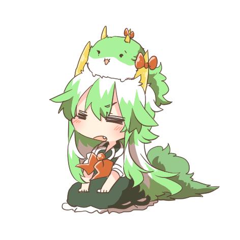kamishirasawa keine and ex-keine (touhou) drawn by rebecca_(keinelove)