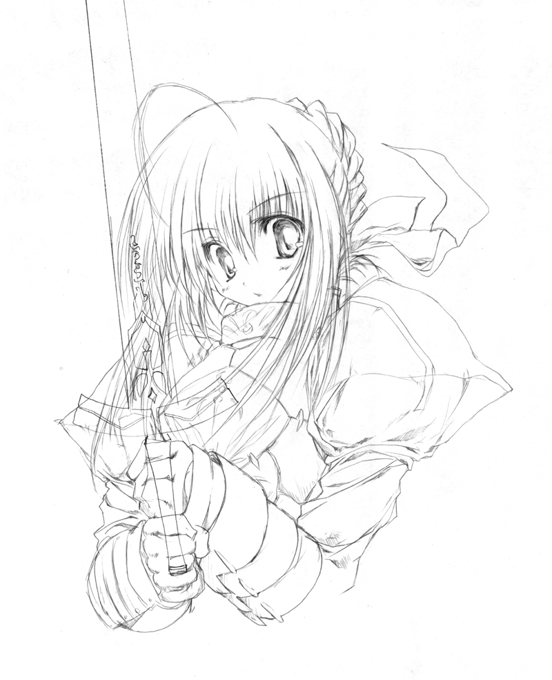 artoria pendragon and saber (fate and 1 more) drawn by tsukinon