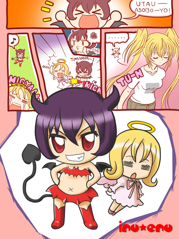 hoshina utau, el, and il (shugo chara!) drawn by totoka