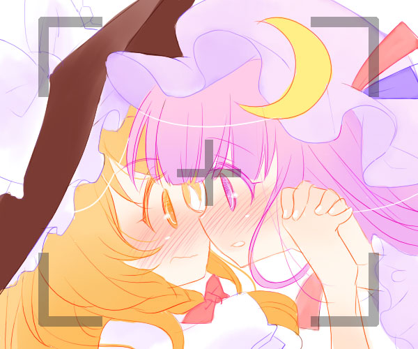 kirisame marisa and patchouli knowledge (touhou) drawn by maitou