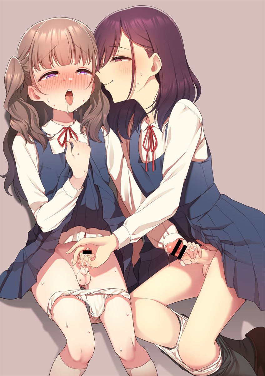 junior and student council president (original) drawn by hokuro_ryuuseigun